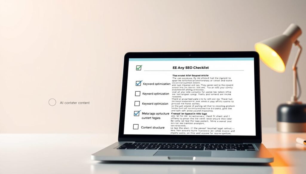 SEO checklist for AI content SEO checklist for AI content